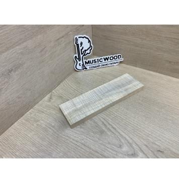 Клён Американский Волнистый заготовка для бриджа акустической гитары Радиал АА Волна ААА 12.5х54х180 мм-3