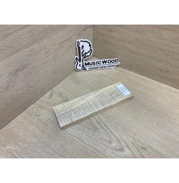 Клён Американский Волнистый заготовка для бриджа акустической гитары Радиал АА Волна ААА 12.5х54х180 мм-2