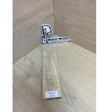 Клён Американский Волнистый заготовка для бриджа акустической гитары Радиал АА Волна ААА 12.5х54х180 мм-5