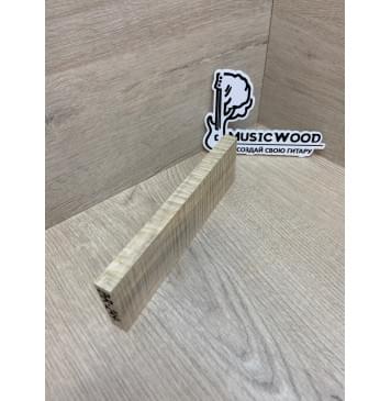 Клён Американский Волнистый заготовка для бриджа акустической гитары Радиал АА Волна ААА 12.5х54х180 мм-4