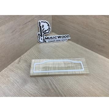 Клён Американский Волнистый заготовка для бриджа акустической гитары Радиал АА Волна ААА 12.5х57х180 мм-2