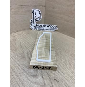 Клён Американский Волнистый заготовка для бриджа акустической гитары Радиал АА Волна ААА 12.5х57х180 мм-1