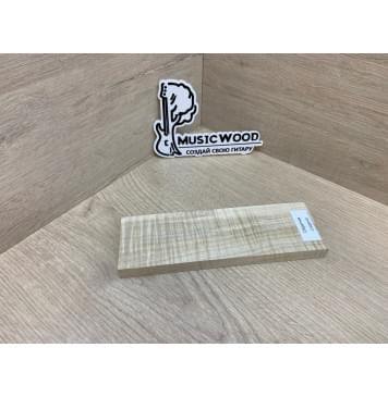 Клён Американский Волнистый заготовка для бриджа акустической гитары Радиал АА Волна ААА 12.5х57х180 мм-4