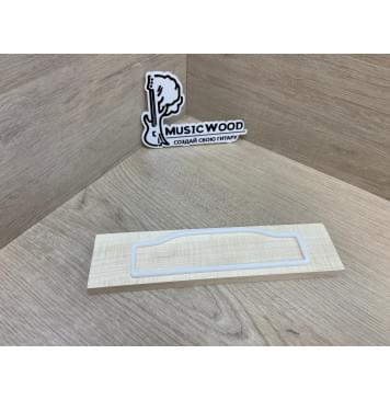 Клён Белый Явор, Волнистый заготовка для бриджа акустической гитары Радиал АА Волна А 11.5х51х217 мм-0