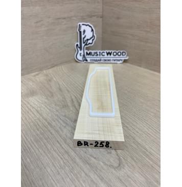 Клён Белый Явор, Волнистый заготовка для бриджа акустической гитары Радиал АА Волна А 11.5х51х217 мм-1