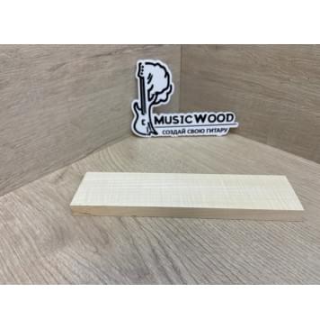 Клён Белый Явор, Волнистый заготовка для бриджа акустической гитары Радиал АА Волна А 12.5х44х185 мм-2