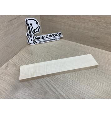 Клён Белый Явор, Волнистый заготовка для бриджа акустической гитары Радиал АА Волна АА 11х44х210 мм-2