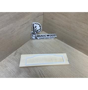 Клён Белый Явор, Волнистый заготовка для бриджа акустической гитары Радиал АА Волна А 11.5х50х190 мм-0