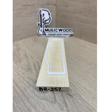 Клён Белый Явор, Волнистый заготовка для бриджа акустической гитары Радиал АА Волна А 11.5х50х190 мм-1