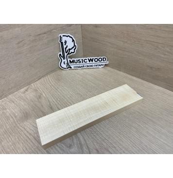 Клён Белый Явор, Волнистый заготовка для бриджа акустической гитары Радиал АА Волна А 11.5х50х190 мм-3