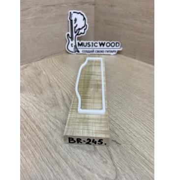 Клён Американский Волнистый заготовка для бриджа акустической гитары Радиал АА Волна АА 13х45х205 мм-1