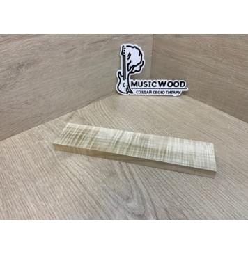 Клён Американский Волнистый заготовка для бриджа акустической гитары Радиал АА Волна АА 13х45х205 мм-2