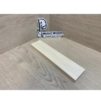 Клён Белый Явор, Волнистый заготовка для бриджа акустической гитары Радиал АА Волна АА 15х50х225 мм-3