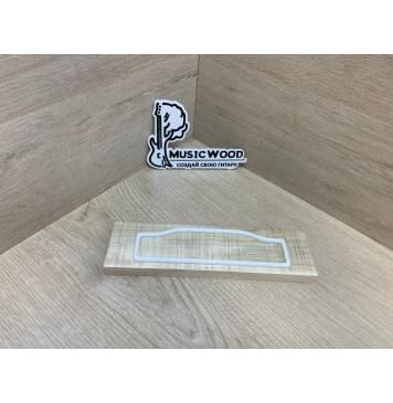 Клён Американский Волнистый заготовка для бриджа акустической гитары Радиал АА Волна АА 14х55х205 мм-0