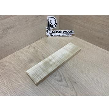 Клён Американский Волнистый заготовка для бриджа акустической гитары Радиал АА Волна АА 14х55х205 мм-3