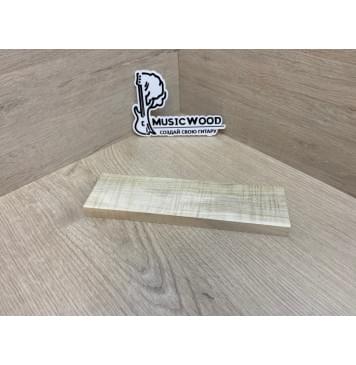 Клён Американский Волнистый заготовка для бриджа акустической гитары Радиал АА Волна АА 14х55х205 мм-4