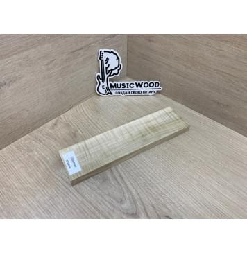 Клён Американский Волнистый заготовка для бриджа акустической гитары Радиал АА Волна АА 14х55х205 мм-5