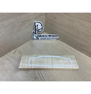 Клён Американский Волнистый заготовка для бриджа акустической гитары Радиал АА Волна ААА 14.5х56х205 мм-0