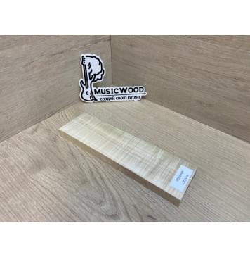 Клён Американский Волнистый заготовка для бриджа акустической гитары Радиал АА Волна ААА 14.5х56х205 мм-4