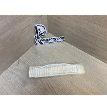 Клён Американский Волнистый заготовка для бриджа акустической гитары Радиал А Волна ААА 13х37х190 мм-0