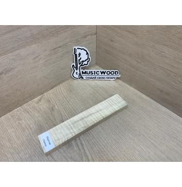 Клён Американский Волнистый заготовка для бриджа акустической гитары Радиал А Волна ААА 13х37х190 мм-7