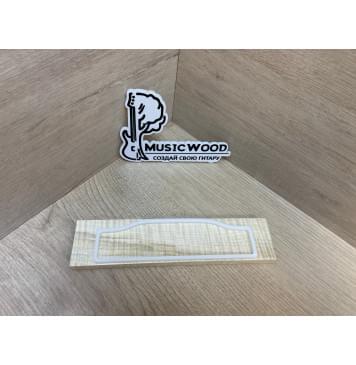 Клён Американский Волнистый заготовка для бриджа акустической гитары Радиал А Волна ААА 10.5х45х195 мм-0