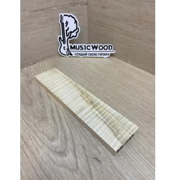 Клён Американский Волнистый заготовка для бриджа акустической гитары Радиал А Волна ААА 10.5х45х195 мм-2