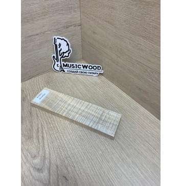Клён Американский Волнистый заготовка для бриджа акустической гитары Радиал АА Волна ААА 12.5х48х180 мм-5