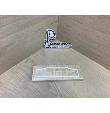 Клён Американский Волнистый заготовка для бриджа акустической гитары Радиал АА Волна ААА 12.5х60х180 мм-0