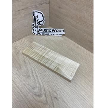 Клён Американский Волнистый заготовка для бриджа акустической гитары Радиал АА Волна ААА 12.5х60х180 мм-2