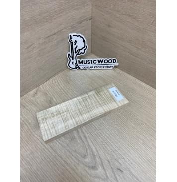 Клён Американский Волнистый заготовка для бриджа акустической гитары Радиал АА Волна ААА 12.5х60х180 мм-5