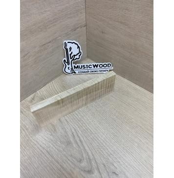Клён Американский Волнистый заготовка для бриджа акустической гитары Радиал АА Волна ААА 12.5х60х180 мм-4