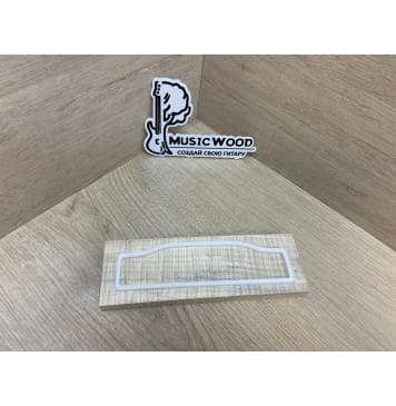 Клён Американский Волнистый заготовка для бриджа акустической гитары Радиал АА Волна ААА 13х58х180 мм-0