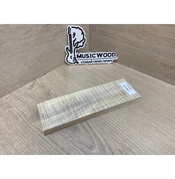 Клён Американский Волнистый заготовка для бриджа акустической гитары Радиал АА Волна ААА 13х58х180 мм-3
