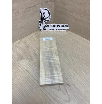 Клён Американский Волнистый заготовка для бриджа акустической гитары Радиал АА Волна ААА 13х58х180 мм-4