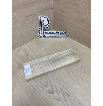 Клён Американский Волнистый заготовка для бриджа акустической гитары Радиал АА Волна ААА 13х58х180 мм-5