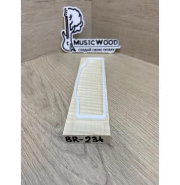 Клён Американский Волнистый заготовка для бриджа акустической гитары Радиал АА Волна ААА 12х44х180 мм-1