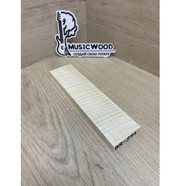Клён Американский Волнистый заготовка для бриджа акустической гитары Радиал АА Волна ААА 12х44х180 мм-2