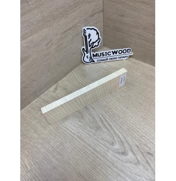 Клён Американский Волнистый заготовка для бриджа акустической гитары Радиал АА Волна ААА 12х44х180 мм-6
