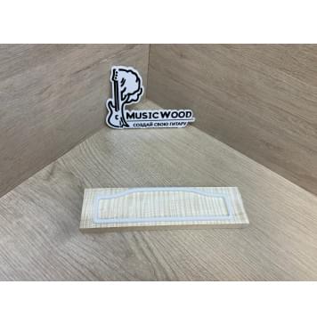 Клён Американский Волнистый заготовка для бриджа акустической гитары Радиал АА Волна ААА 12.5х47х185 мм-0