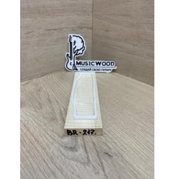 Клён Американский Волнистый заготовка для бриджа акустической гитары Радиал АА Волна ААА 12.5х47х185 мм-1