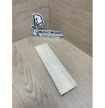 Клён Американский Волнистый заготовка для бриджа акустической гитары Радиал АА Волна ААА 12.5х47х185 мм-3