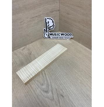 Клён Американский Волнистый заготовка для бриджа акустической гитары Радиал АА Волна ААА 12.5х47х185 мм-2