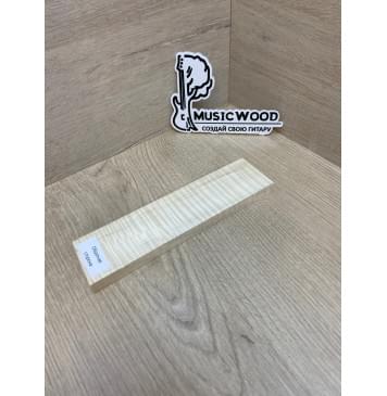 Клён Американский Волнистый заготовка для бриджа акустической гитары Радиал АА Волна ААА 12.5х47х185 мм-4