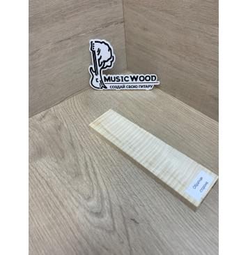 Клён Американский Волнистый заготовка для бриджа акустической гитары Радиал АА Волна ААА 12.5х47х185 мм-5