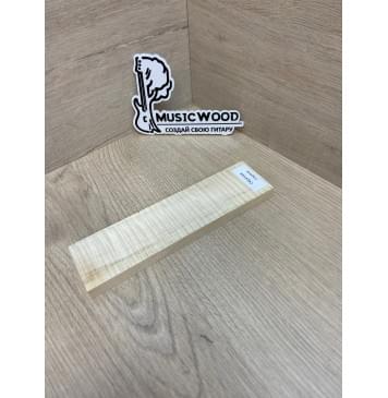 Клён Американский Волнистый заготовка для бриджа акустической гитары Радиал АА Волна ААА 12.5х47х185 мм-6