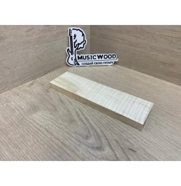 Клён Американский Волнистый заготовка для бриджа акустической гитары Радиал АА Волна ААА 13.5х53х190 мм-2