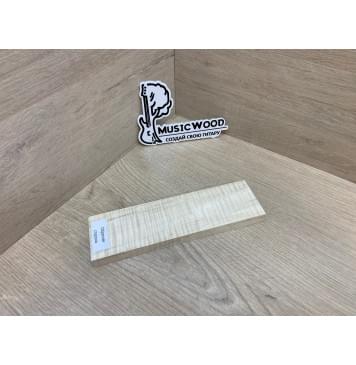 Клён Американский Волнистый заготовка для бриджа акустической гитары Радиал АА Волна ААА 13.5х53х190 мм-5