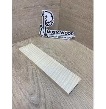 Клён Американский Волнистый заготовка для бриджа акустической гитары Радиал АА Волна ААА 12.5х45х180 мм-2