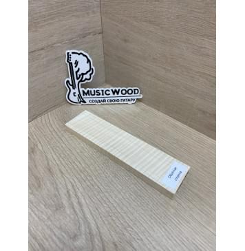 Клён Американский Волнистый заготовка для бриджа акустической гитары Радиал АА Волна ААА 12.5х45х180 мм-7
